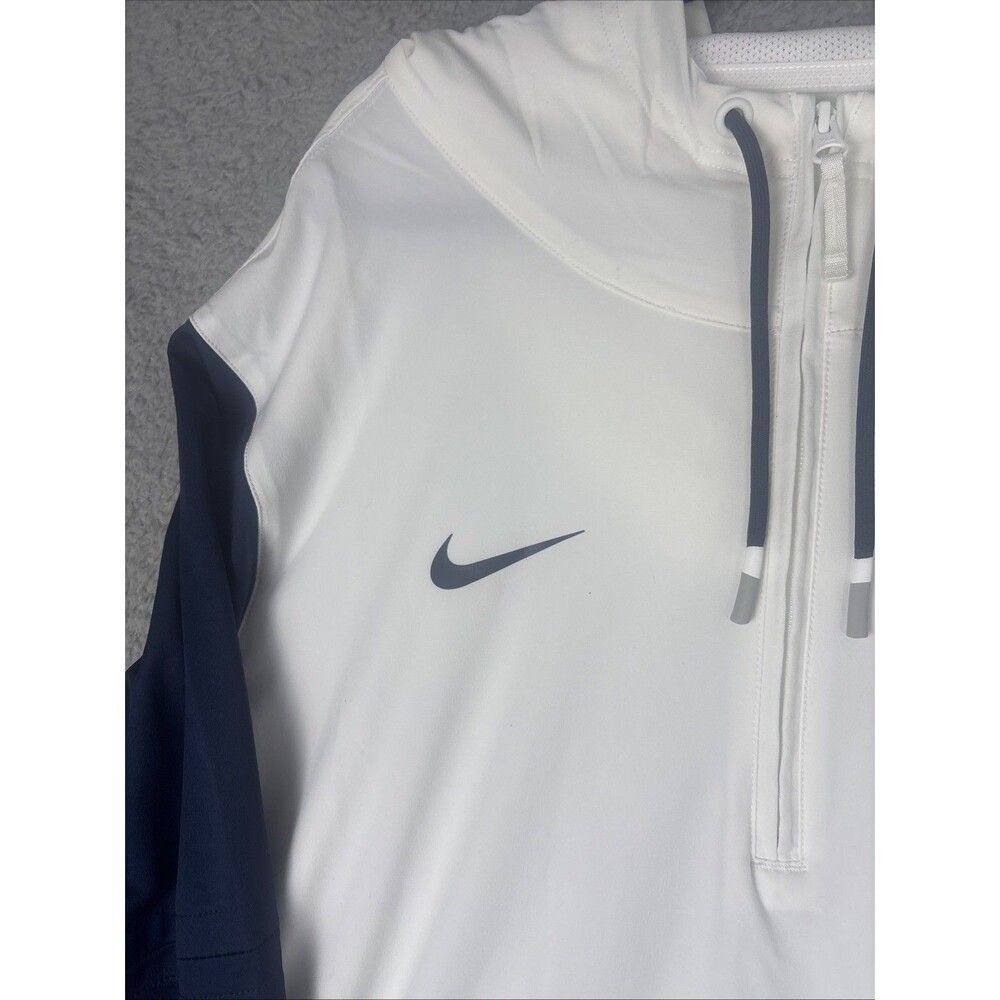 Penn State Nittany Lions Jacket Mens XL White NCAA Nike 1/4 Zip Hoodie - Picture 4 of 10
